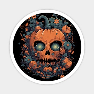 Spooky Pumpkin Face Magnet